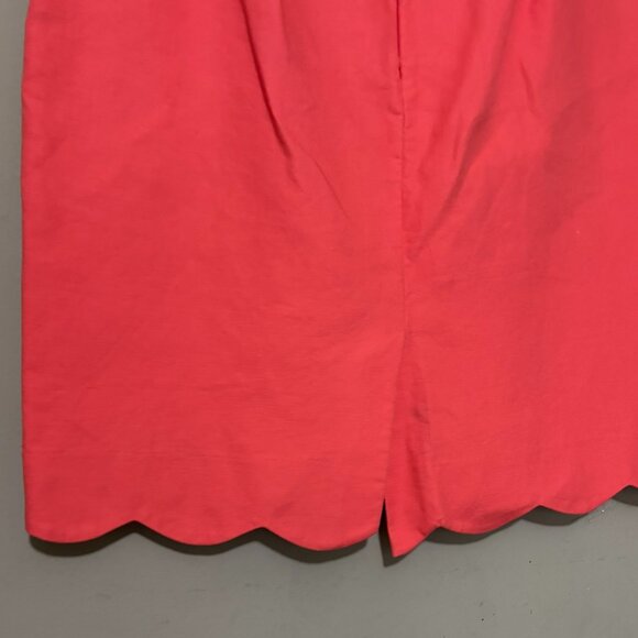 J.Crew Coral Scallop Hem Pencil Skirt – Size 12 - Picture 3 of 4